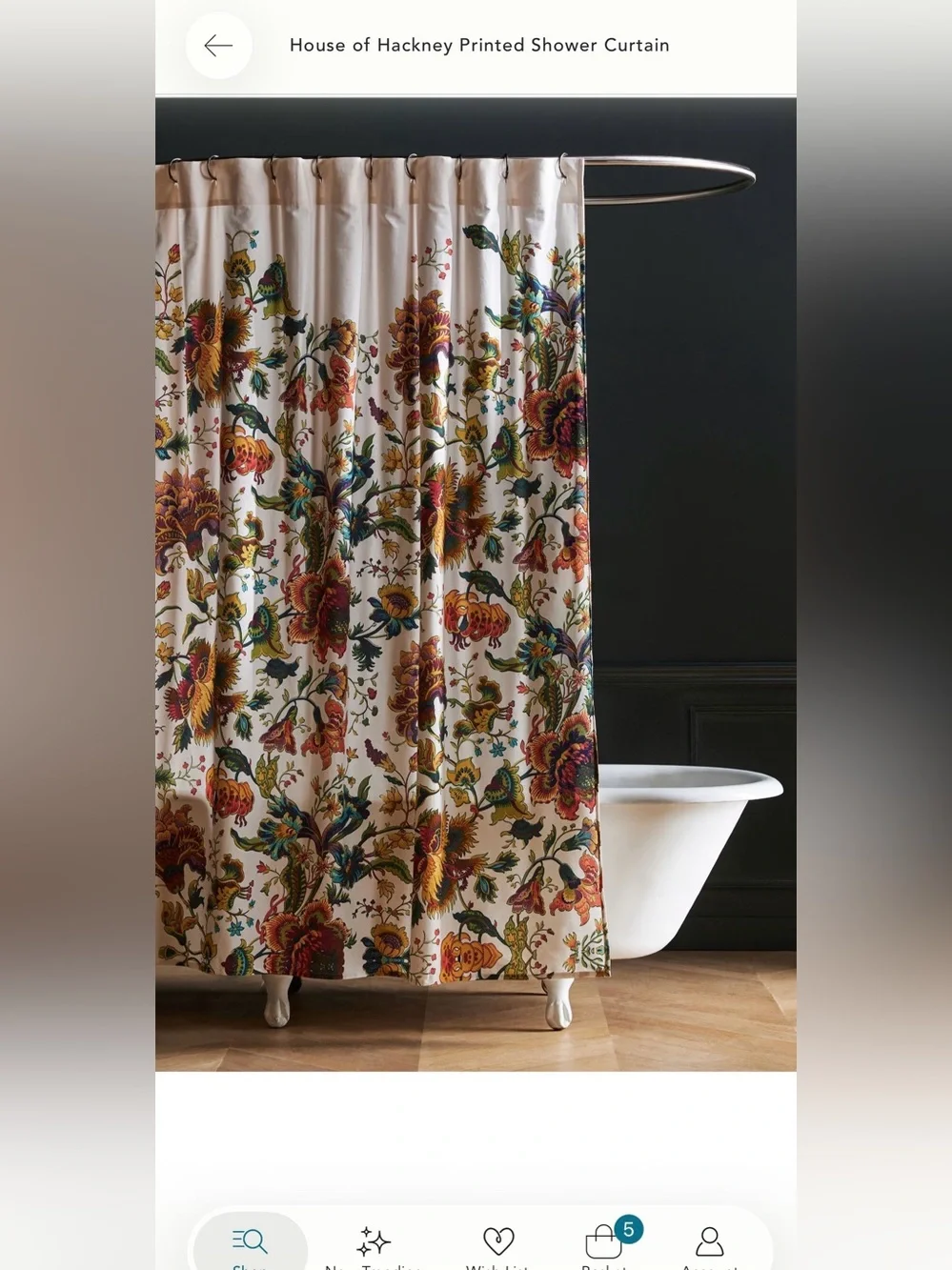 Anthropologie x House of Hackney Printed Shower Curtain